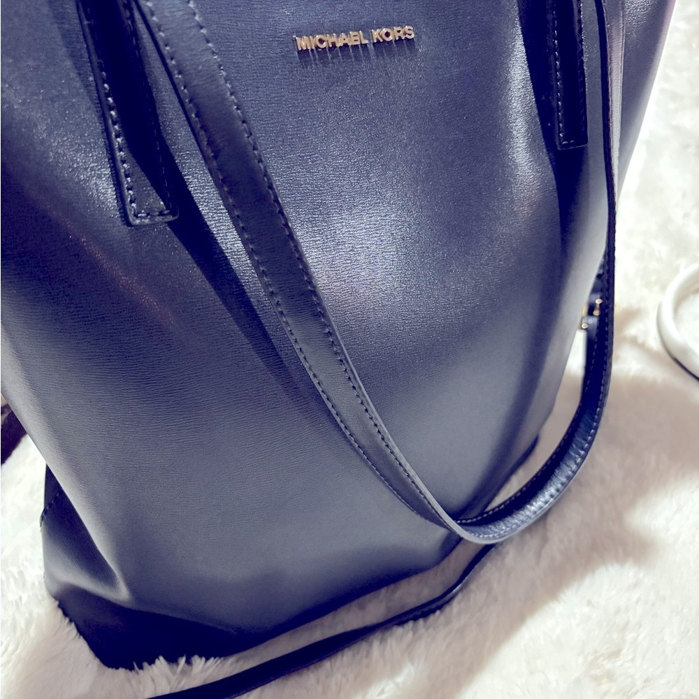 Michael Kors Navy Blue Tote Bag